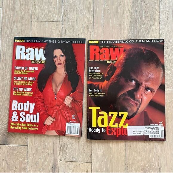 WWF WWE RAW Magazine AUGUST 2000 TAZZ March 2000 Body & Soul + Diva Posters - Picture 6 of 10